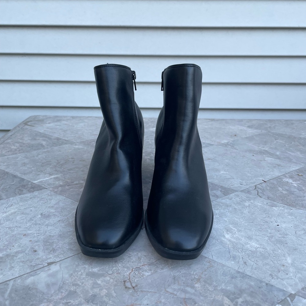 Matte Black Heeled Booties